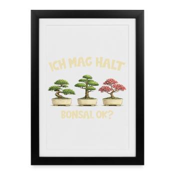 Bonsai Plants - Framed poster (27 × 37 cm) - black - Front