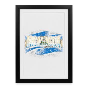 Nicaragua Nicaragic - Affiche encadrée (27 × 37 cm) - noir - Devant