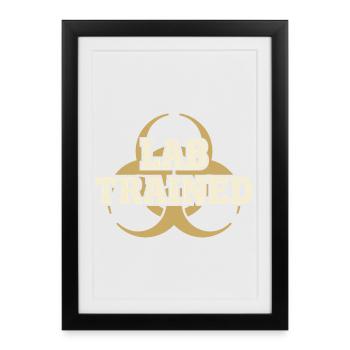 microbiology - Framed poster (27 × 37 cm) - black - Front