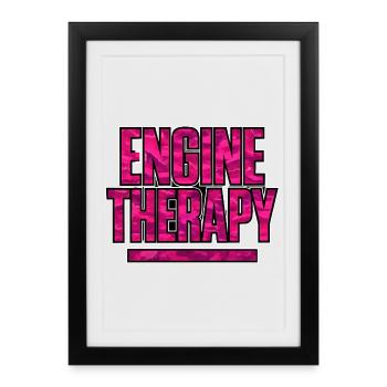 Engine Therapy Auto Tuning Scene Camouflage - Framed poster (27 × 37 cm) - black - Front