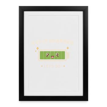 Full Battery – Ready for anything! - Framed poster (27 × 37 cm) - black - Front