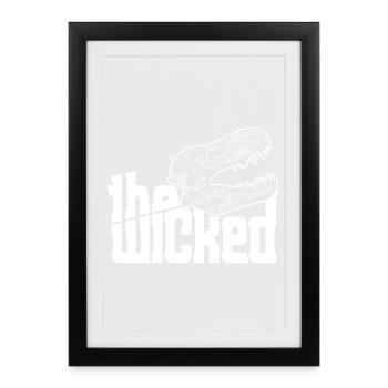 Skull Logo - collection sombre - Affiche encadrée (27 × 37 cm) - noir - Devant