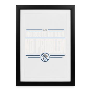 Facteur à la retraite Facteur à la retraite - Affiche encadrée (27 × 37 cm) - noir - Devant
