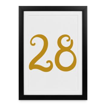 28 - Framed poster (27 × 37 cm) - black - Front