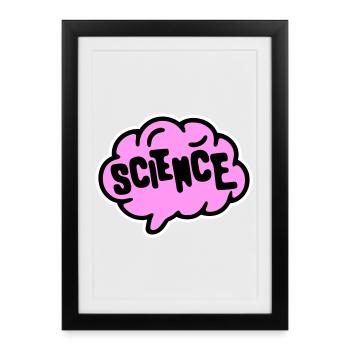 Déclaration scientifique : Déclaration sur l’éducation des nerds - Affiche encadrée (27 × 37 cm) - noir - Devant