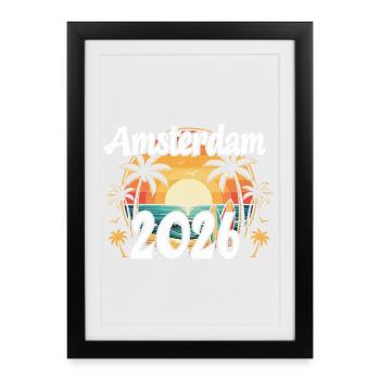Amsterdam 2026 - Framed poster (27 × 37 cm) - black - Front