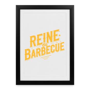 Barbecue queen - Framed poster (27 × 37 cm) - black - Front
