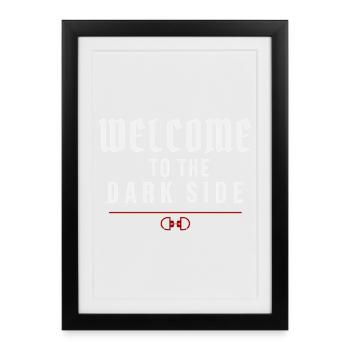 Welcome To The Dark Side – Dark Temptation - Framed poster (27 × 37 cm) - black - Front
