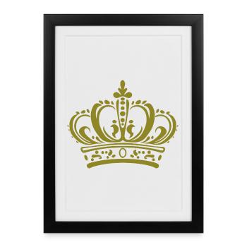 Crown - Framed poster (27 × 37 cm) - black - Front