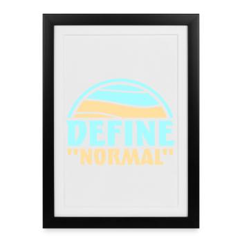 Define Normal Funny Sarcastic Definition Graphic - Framed poster (27 × 37 cm) - black - Front