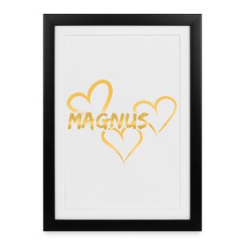 Magnus - Framed poster (27 × 37 cm) - black - Front