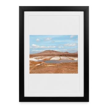 Parcelles de sel du désert - Affiche encadrée (27 × 37 cm) - noir - Devant