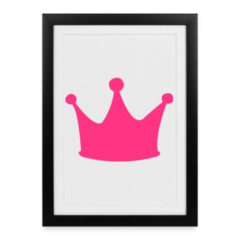 crown - Framed poster (27 × 37 cm) - black - Front