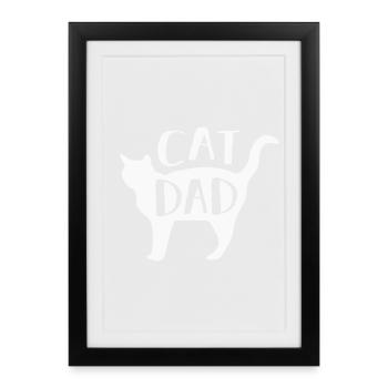 Chats Chats - Affiche encadrée (27 × 37 cm) - noir - Devant
