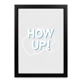 Hau ab - Gerahmtes Poster (27 × 37 cm) - Schwarz - Vorne