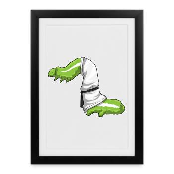 Caterpillar Karaté Arts Martiaux - Affiche encadrée (27 × 37 cm) - noir - Devant