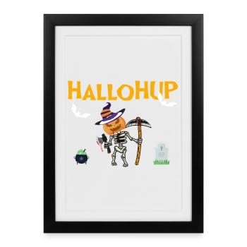 HalloHup 2023 - Affiche encadrée (27 × 37 cm) - noir - Devant