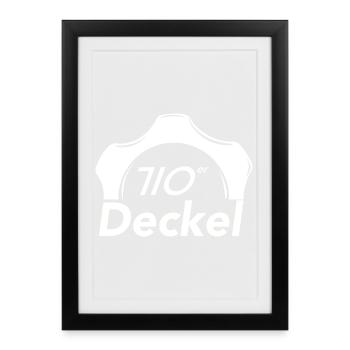 710 Lids - Framed poster (27 × 37 cm) - black - Front