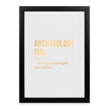 Archéologie Archéologie Archéologie - Affiche encadrée (27 × 37 cm) - noir - Devant