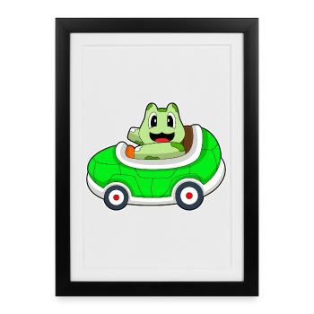 Turtle Car - Framed poster (27 × 37 cm) - black - Front