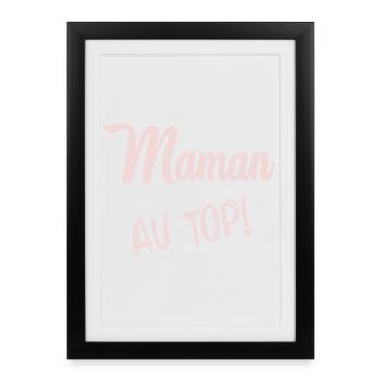 MAMAN. HUMOUR - Affiche encadrée (27 × 37 cm) - noir - Devant