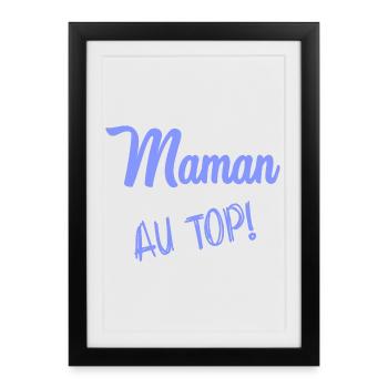 MAMAN - Affiche encadrée (27 × 37 cm) - noir - Devant
