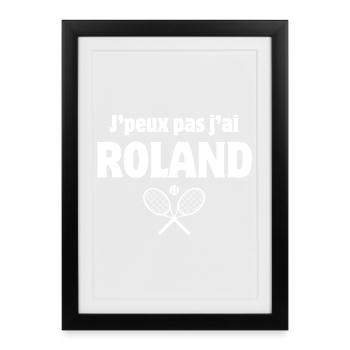tennis, tennis fan, tennis match - Framed poster (27 × 37 cm) - black - Front