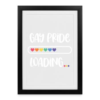 LGBTQ Pride Month - Gay Pride. Loading - Framed poster (27 × 37 cm) - black - Front