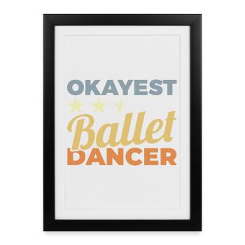 Average ballet - Framed poster (27 × 37 cm) - black - Front