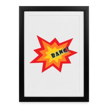 Star Explosion - Framed poster (27 × 37 cm) - black - Front