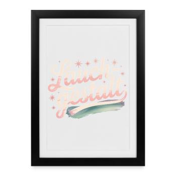 Leek Shape - Deutsche Gym Memes - Framed poster (27 × 37 cm) - black - Front