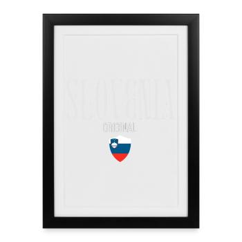 Originally from Slovenia, born in Slovenia - Framed poster (27 × 37 cm) - black - Front