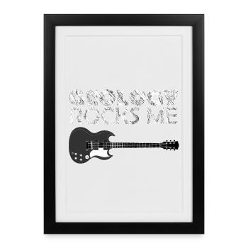 Geology Rocks Me! - Framed poster (27 × 37 cm) - black - Front