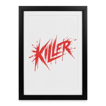 Killer - Killer Blood Design - Framed poster (27 × 37 cm) - black - Front