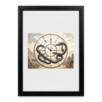 Watch Snake: Myth and Time - Framed poster (27 × 37 cm) - black - Front