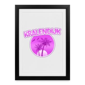 KRALENDIJK - Framed poster (27 × 37 cm) - black - Front