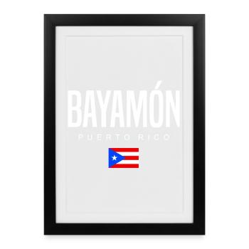 Bayamón Puerto Rico Puerto Ricans - Framed poster (27 × 37 cm) - black - Front