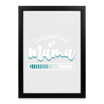 FUTURE MAMAN 2026 Bientôt Maman Drôle - Affiche encadrée (27 × 37 cm) - noir - Devant