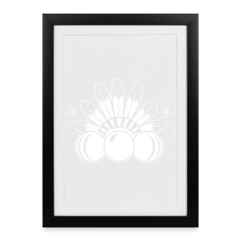 Bingo Player Indians Bingo - Framed poster (27 × 37 cm) - black - Front