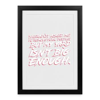 Ein größerer Garten muss her - Gerahmtes Poster (27 × 37 cm) - Schwarz - Vorne