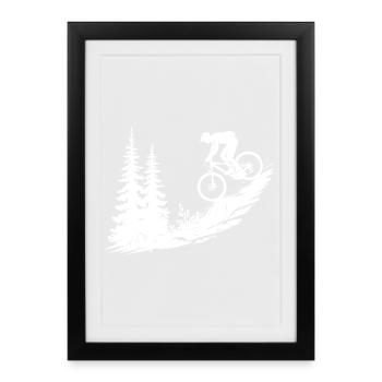 VTT VTT - Affiche encadrée (27 × 37 cm) - noir - Devant