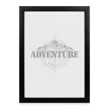 Adventure - Framed poster (27 × 37 cm) - black - Front
