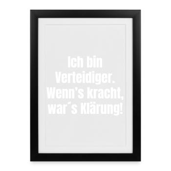 I'm Defense Attorney Clearing with Noise - Framed poster (27 × 37 cm) - black - Front