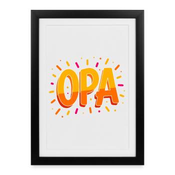 Grandpa Grandpa Vintage - Framed poster (27 × 37 cm) - black - Front
