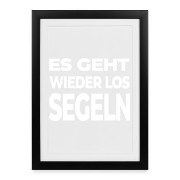 Voile - Affiche encadrée (27 × 37 cm) - noir - Devant