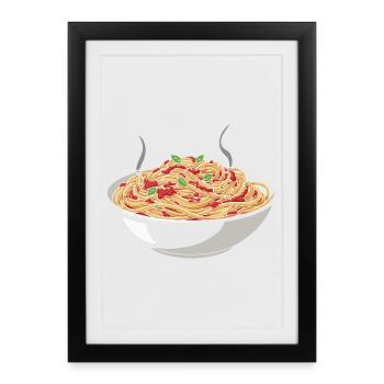 Spaghetti Steam Dream - Framed poster (27 × 37 cm) - black - Front