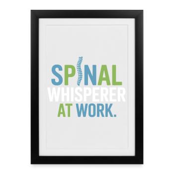 Licensed DC Expert Musculoskeletal Alignment  - Framed poster (27 × 37 cm) - black - Front