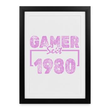 1980 - Framed poster (27 × 37 cm) - black - Front