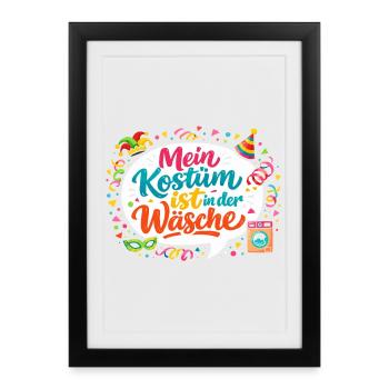 Costume Bathtub Carnival Funny Gift - Framed poster (27 × 37 cm) - black - Front