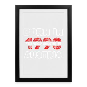 1990 - Framed poster (27 × 37 cm) - black - Front